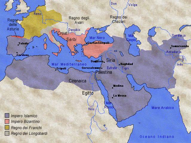 Le conquiste islamiche sotto i califfi Omayyadi - 661-750