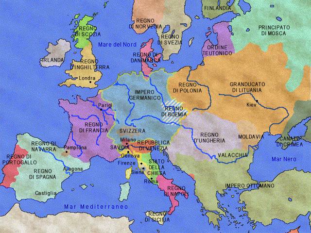 XIV - XV sec.  L'Europa alla fine del Medioevo
