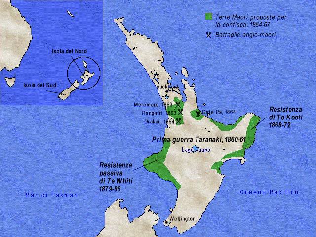 La guerra contro i maori in Nuova Zelanda - seconda met del XIX secolo